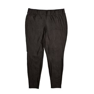 TORRID $40 High Rise Signature Waist PU Faux Leather Ankle Legging Black 2 / 2X